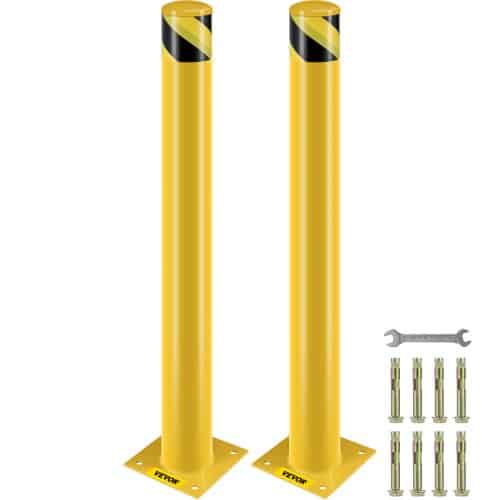 de2FAQZYCHS424.52YZBJV02Fgoods_img-v12Fsafety-bollard-m100-1.2.jpg Plieninis saugos stulpelis (bolardas), 107 cm aukščio, 11,4 cm skersmens, geltonas - Image 1