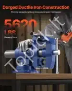 Daugiafunkcis stalinis spaustuvas, 165 mm / 360° pasukimas - Image 2