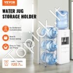 3 pakopų vandens butelių laikiklis, sidabrinis, 3 buteliams. - Image 9