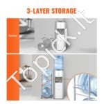 3 pakopų vandens butelių laikiklis, sidabrinis, 3 buteliams. - Image 8