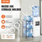 Vandens ąsočio laikiklis, vienos eilės, 3 buteliai, juodas. - Image 8