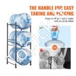 Vandens ąsočio laikiklis, vienos eilės, 3 buteliai, juodas. - Image 4