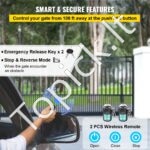 800 kg stumdomų vartų operatorius, slydimo ritinėlis. - Image 9