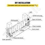 800 kg stumdomų vartų operatorius, slydimo ritinėlis. - Image 7