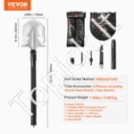 Sulankstomas nešiojamas daugiafunkcis kastuvas 8 in 1, 2 dalių - Image 7