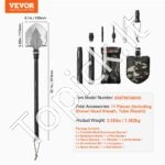 Sulankstomas nešiojamas daugiafunkcis kastuvas 11 in 1, 3 dalių - Image 7