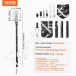 Sulankstomas nešiojamas daugiafunkcis kastuvas 13 in 1, 4 dalių - Image 7