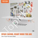 Sienoje montuojamas plaukiojantis sulankstomas stalas 100x50 cm - Image 8