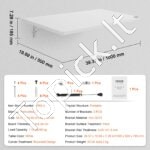 Sienoje montuojamas plaukiojantis sulankstomas stalas 100x50 cm - Image 3