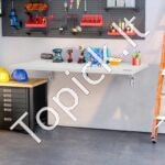 Sienoje montuojamas plaukiojantis sulankstomas stalas 100x50 cm - Image 2