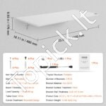 Sienoje montuojamas plaukiojantis sulankstomas stalas 110x46 cm - Image 3
