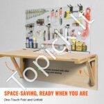 Sienoje montuojamas plaukiojantis sulankstomas stalas 80x60 cm - Image 6