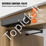 Automatinis durų užraktas, 120 kg, su aliuminio korpusu, juodas - Image 7