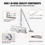 Automatinis durų užraktas, 120 kg, su aliuminio korpusu, sidabrinis - Image 5