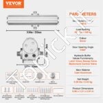 Automatinis durų užraktas, 120 kg, su aliuminio korpusu, sidabrinis - Image 4