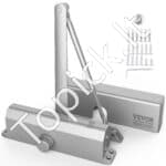 Automatinis durų užraktas, 120 kg, su aliuminio korpusu, sidabrinis - Image 2