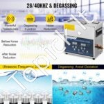 6 l skaitmeninis ultragarsinis valymo įrenginys su šildymu (0–80 °C) - Image 7