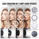 Aštuonkampis Softbox fotostudijos rinkinys 88cm - Image 3