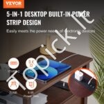 Šoninis staliukas su USB lizdu ir laikymo spinta, naktinis staliukas. - Image 8