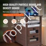 Šoninis staliukas su USB lizdu ir laikymo spinta, naktinis staliukas. - Image 7