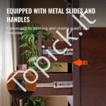 Šoninis staliukas su USB lizdu ir laikymo spinta, naktinis staliukas. - Image 5