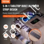 Kvadratinis šoninis staliukas su USB lizdu, 2 dalių naktinis staliukas. - Image 8