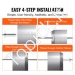 81 vnt. T316 nerūdijančio plieno apsauginės įvorės 3,2 mm vielos lynams, su grąžtu - Image 4