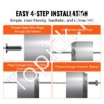 101 vnt. T316 nerūdijančio plieno apsauginės įvorės 3,2 mm, juodos, su grąžtu - Image 4