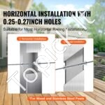 121 vnt. T316 nerūdijančio plieno apsauginės įvorės 4–4,8 mm vielos lynams, su grąžtu - Image 8