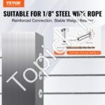 121 vnt. T316 nerūdijančio plieno apsauginės įvorės 3,2 mm vielos lynams, su grąžtu - Image 8