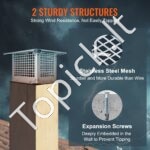 Dūmtraukio dangtelis 33 x 23 cm, nerūdijančio plieno, sidabrinis, lengvai nuverčiamas. - Image 6