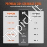 Kaminų dangtelis 228,6 x 228,6 mm, 304 nerūd. plieno, sidabrinis, lengvas montavimas. - Image 7