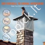 Kaminų dangtelis 228,6 x 228,6 mm, 304 nerūd. plieno, sidabrinis, lengvas montavimas. - Image 5