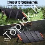 Monokristalinės saulės baterijos 120W sulankstomas ETFE saulės įkroviklio rinkinys - Image 5