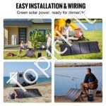 Monokristalinės saulės baterijos 120W sulankstomas ETFE saulės įkroviklio rinkinys - Image 4