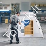 Dažymo palapinė 3x2x1,8 m, sulankstoma su grindimis - Image 2