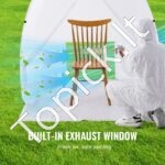 Purškiamų dažų pastogė 152x152x178 cm, iššokanti palapinė - Image 7