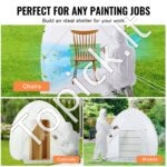 Purškiamų dažų pastogė 152x152x178 cm, iššokanti palapinė - Image 5