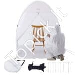 Purškiamų dažų pastogė 152x152x178 cm, iššokanti palapinė - Image 2