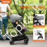 Kūdikių vežimėlis su 95°-175° atlošu, juodas. - Image 8