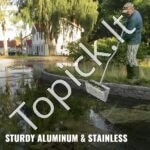 Vejos/smėlio grėblys iš aliuminio ir nerūdijančio plieno 130 x 40 x 25 cm - Image 4