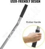 Vejos/smėlio grėblys iš aliuminio ir nerūdijančio plieno 130 x 40 x 25 cm - Image 6