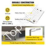 „Murphy“ spyruoklių mechanizmas, karališkos lovos (horizontalus), baltas. - Image 6