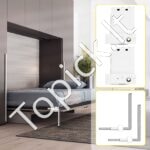 „Murphy“ spyruoklių mechanizmas, karališkos lovos (horizontalus), baltas. - Image 3