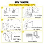 "Murphy" lovos spyruoklių mechanizmo rinkinys, baltas, vertikalus. - Image 5