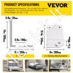 "Murphy" lovos spyruoklių mechanizmo rinkinys, baltas, vertikalus. - Image 4