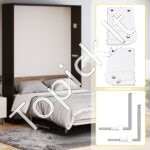 "Murphy" lovos spyruoklių mechanizmo rinkinys, baltas, vertikalus. - Image 3