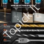 Grąžtų rinkinys 101 vnt. su dėklu, įvairiems tikslams - Image 7