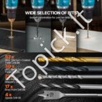 Gręžimo antgalių rinkinys 246 vnt. su dėklu, įvairiems tikslams - Image 8