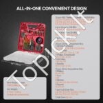 Gręžimo grąžtų rinkinys 70 vnt. su dėklu, įvairiems tikslams - Image 4